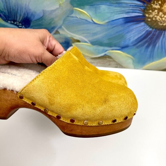 Rag & Bone Mara Clog - Shearling, Heeled Clog Size 35 / US 5.5 - Picture 9 of 13